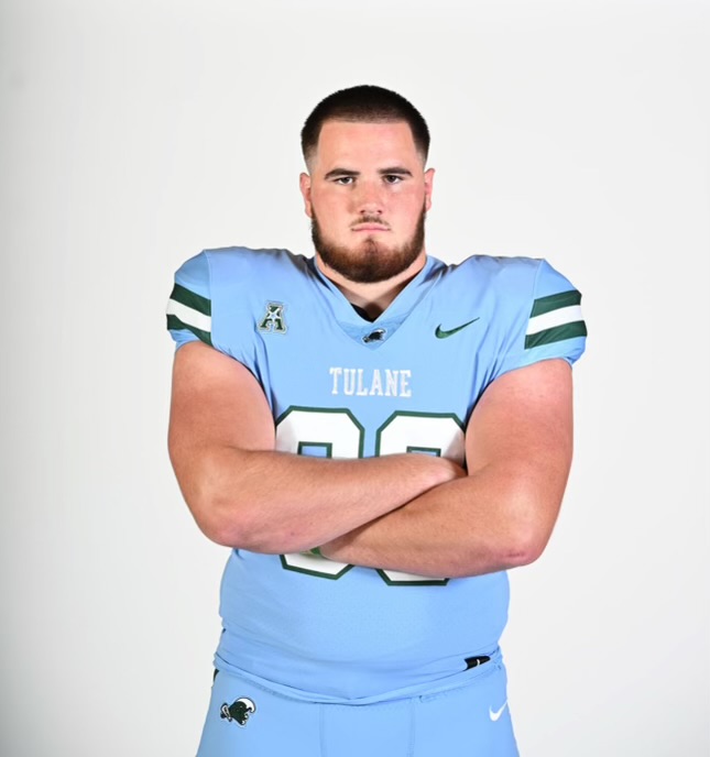 Parker Petersen at 299 lb — Tulane